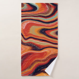 Colorful abstract background is made in the techni bath towel