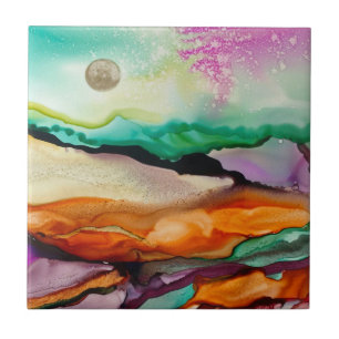 Colorful Abstract Ceramic Tile 