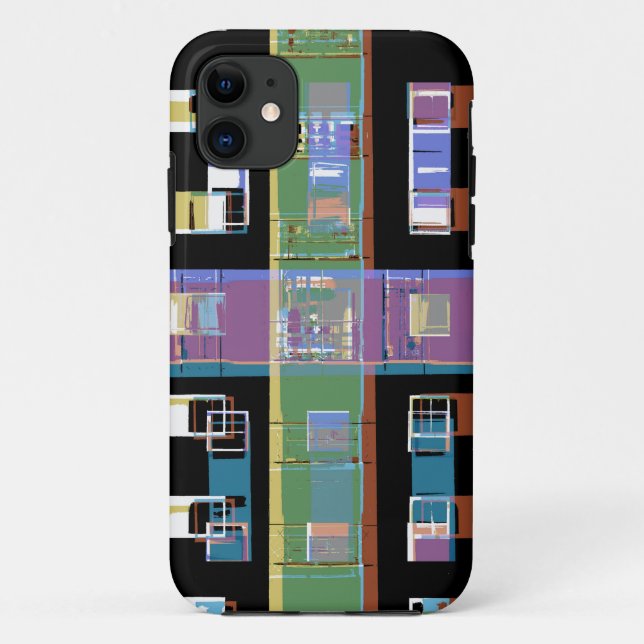 Colorful abstract city apartments Case-Mate iPhone case (Back)