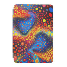 Colorful Abstract Cosmic Dots Swirling Optical 
