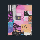 Colorful abstract fleece blanket<br><div class="desc">Cool blanket</div>