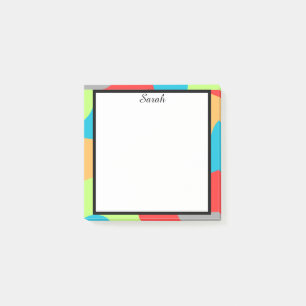 Colorful Abstract Frame Sticky Notes