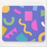 Colorful Abstract Geometric Memphis Style Pattern Mouse Pad<br><div class="desc">Colorful abstract geometric pattern featuring bright shapes including circles,  arches,  rectangles,  triangles,  and squiggles on a bold background. Modern playful design inspired by retro Memphis style with vibrant gradients and fun scattered elements,  perfect for prints,  textiles,  backgrounds,  and creative projects.</div>