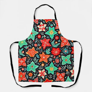 Colorful Abstract Holiday Design Apron