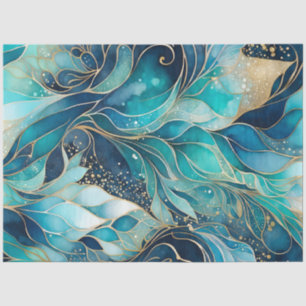Colorful Abstract Ink Art Tissue Paper