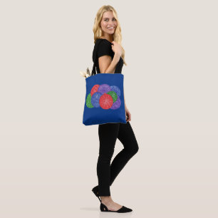 Colorful Abstract Line Art Christmas Balls Bags