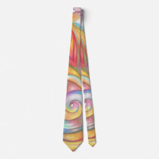 Colorful abstract neck tie, modern design tie