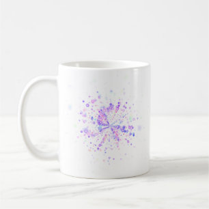 Colorful Abstract Neon Splash Coffee Mug