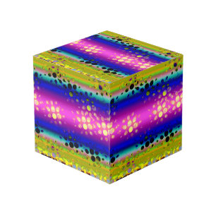Colorful Abstract Pattern Cube