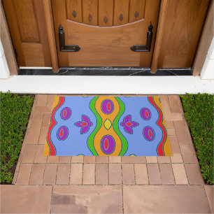 Colorful Abstract Pattern Doormat
