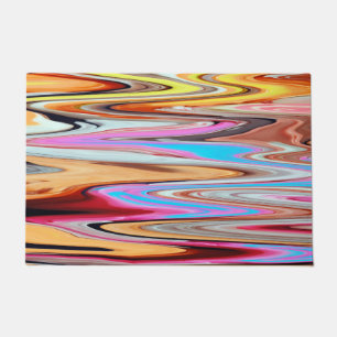 Colorful abstract pattern doormat