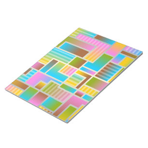 COLORFUL ABSTRACT PATTERN NOTEPAD