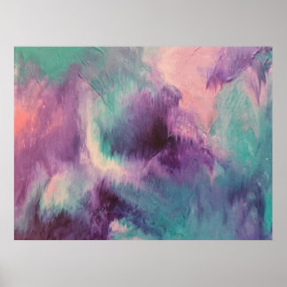 Colorful Abstract Prints paintings purple 