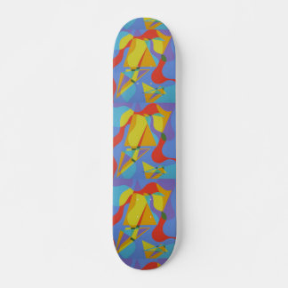 Colorful Abstract Skateboard Deck Art