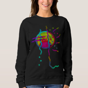 Colorful Abstract Sun Wearable Art Sweatshirt