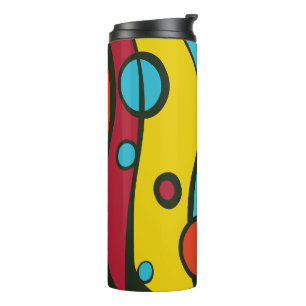 Colorful Abstract Surreal Art Illustration Pattern Thermal Tumbler
