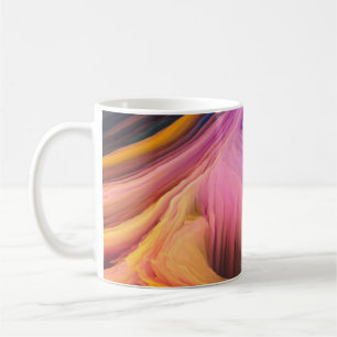 Colorful abstract swirl coffee mug