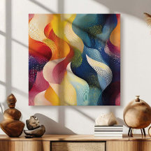 Colorful Abstract Swirly Ribbons