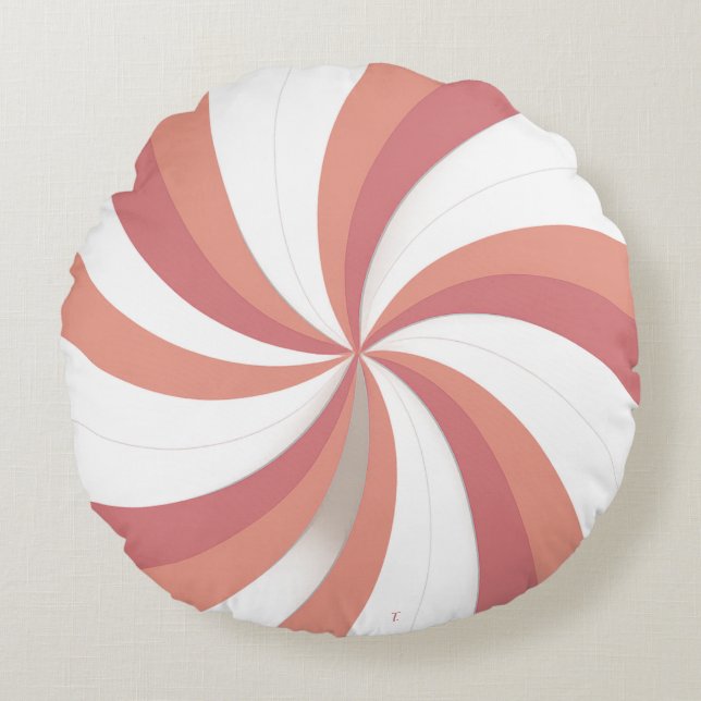 Colorful Abstract Throw Pillow (Front)