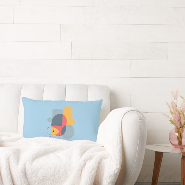 Colorful Abstract Throw Pillow (Couch)