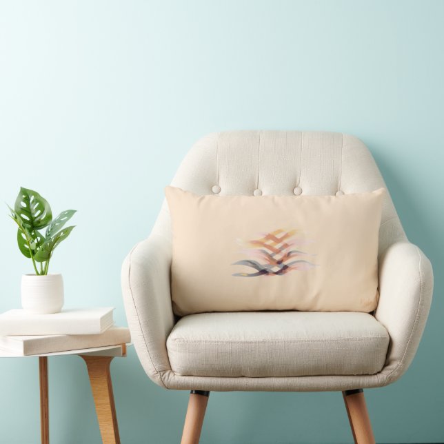 Colorful Abstract Throw Pillow (Chair)