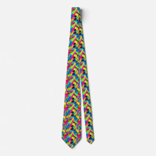 Colorful abstract tie