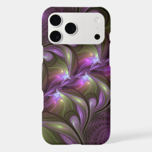 Colorful Abstract Violet Purple Khaki Fractal Art