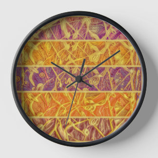 Colorful abstract wall clock