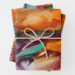 Colorful Abstract Wrapping Paper Sheet