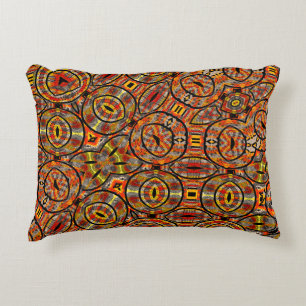 Colorful African fabric - Seamless pattern, illust Decorative Cushion
