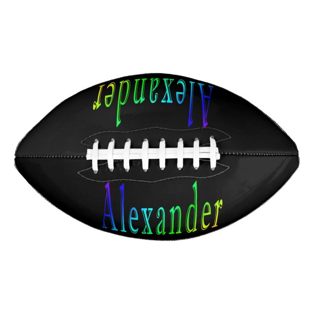 Colorful Alexander Name, Football (Front)