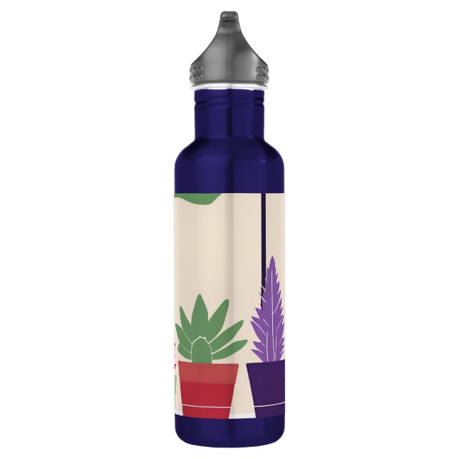 Colorful and cactus succulents 710 ml water bottle (Right)