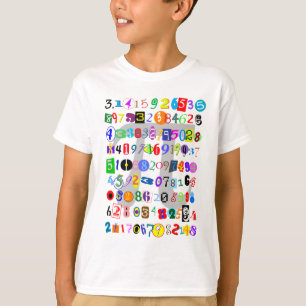 Colorful and Fun Depiction of Pi T-Shirt