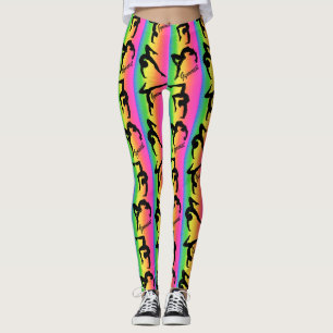 COLORFUL AND STYLISH RAINBOW GYMNASTICS LEGGINGS