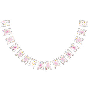 Colorful and Vibrant Wildflower Bunting Flag