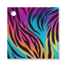 Colorful Animal Print Art Gift Tags