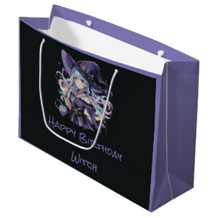 Colorful/Anime/witch/Halloween Large Gift Bag