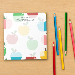 Colorful Apple Patterns A Note From Teacher