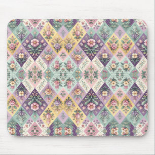 Colorful argyle pastel Easter/Spring Mouse Pad