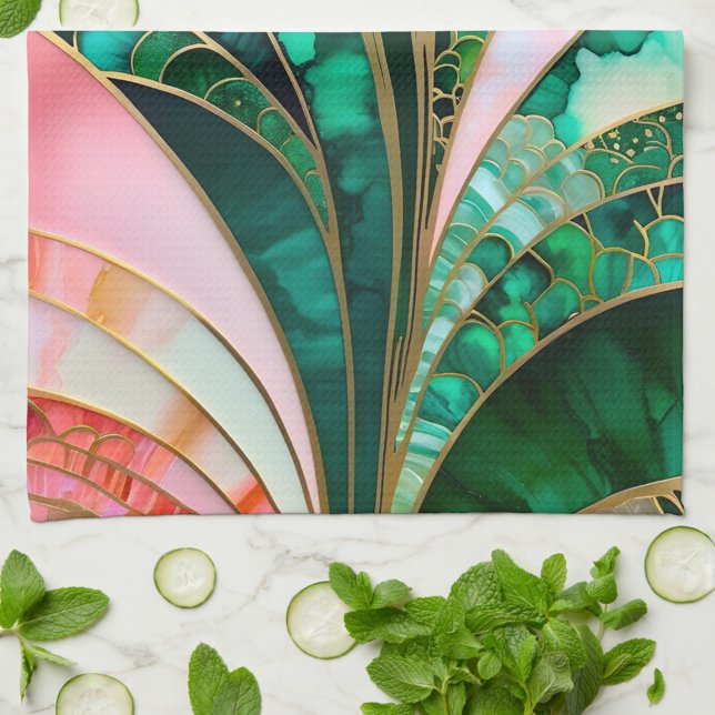 Colorful Art Deco Kitchen Towel (Creator Uploaded)