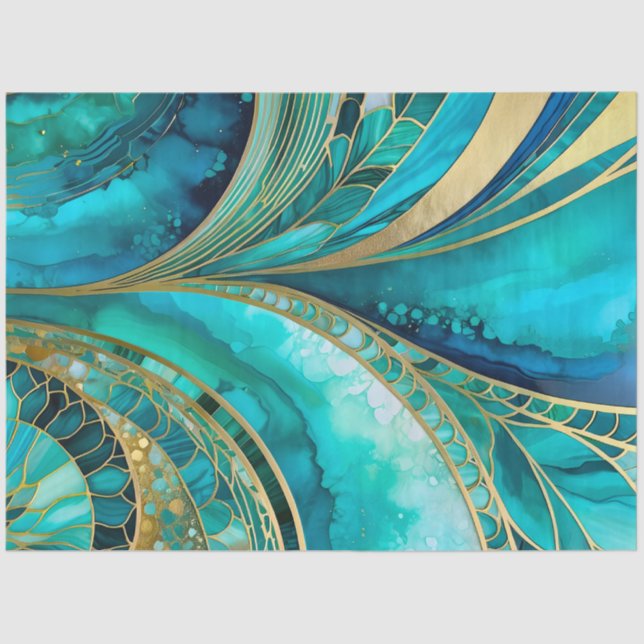 Colorful Art Deco Tissue Paper (Front)