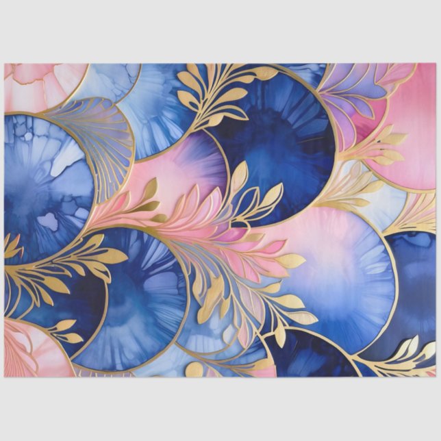 Colorful Art Deco Tissue Paper (Front)