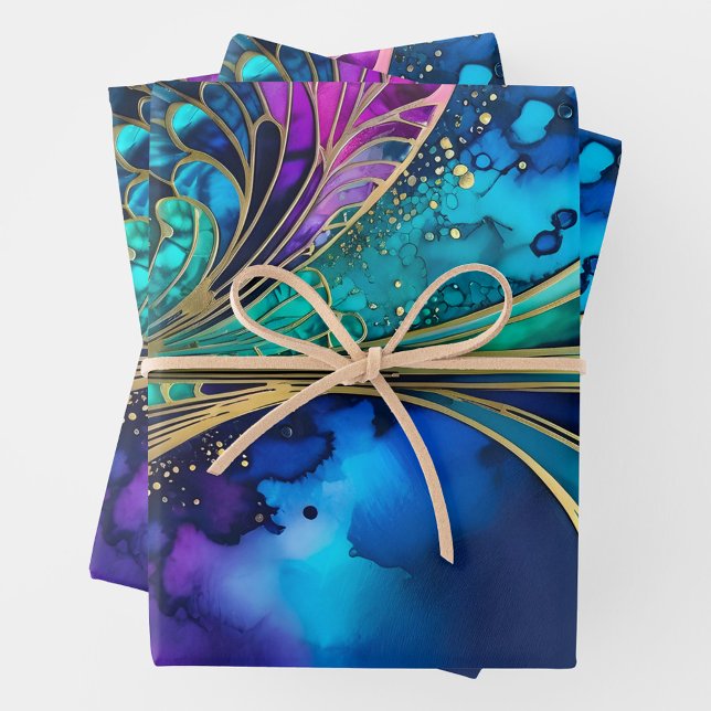 Colorful Art Deco Wrapping Paper Sheets (Creator Uploaded)