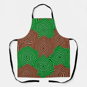 Colorful Art Nouveau Geometric Pattern  Apron