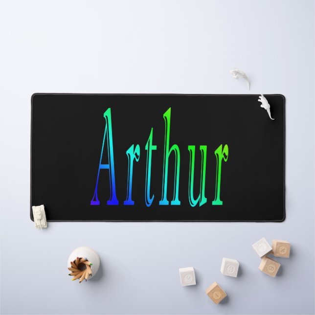 Colorful Arthur Name, Desk Mat (Kids Table)