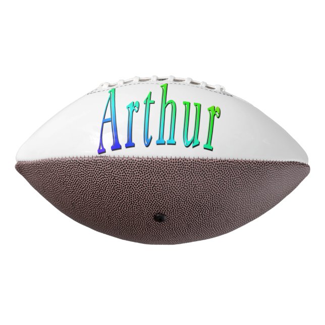 Colorful Arthur Name, Football (Rotated 270)