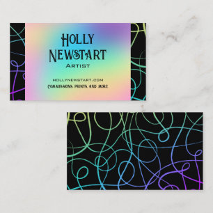 Colorful Artist Business Cards