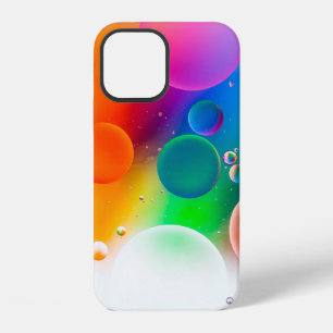 Colorful artistic image of oil drop on water, mode iPhone 12 case