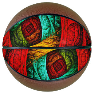 Colorful Artistic Modern Abstract Art Pattern #09 Basketball