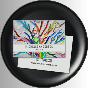 Colorful Artist's  Business Card